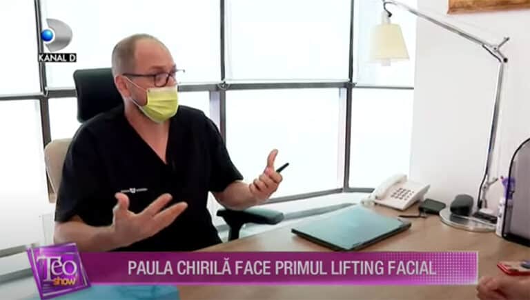 Dr Juravle la emisiuena Teo show, Kanal D despre liftingul Paulei Chirila